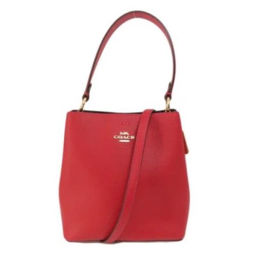 Pre-owned Leather handbags Coach Pre-owned , Red , Dames