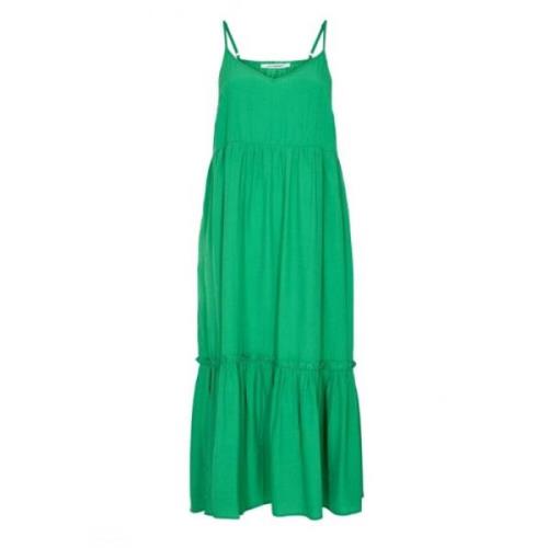 Groene Gipsy Strap Jurk met Ruches Co'Couture , Green , Dames