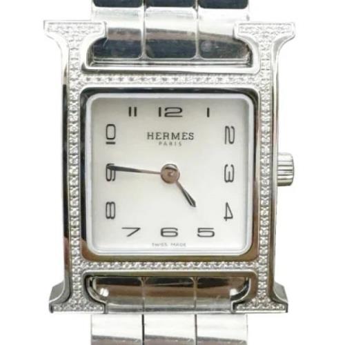 Pre-owned Stainless Steel watches Hermès Vintage , Gray , Dames