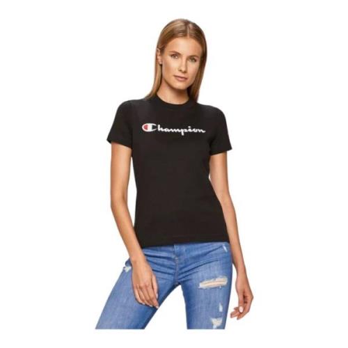 T-Shirts Champion , Black , Dames