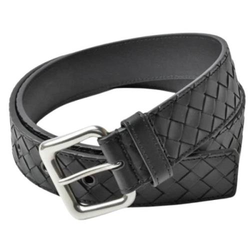 Pre-owned Leather belts Bottega Veneta Vintage , Black , Heren