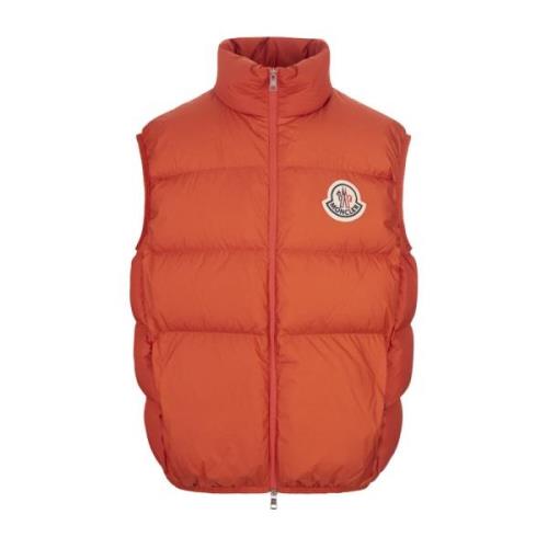 Oranje Gewatteerd Gilet Almaz Moncler , Orange , Heren