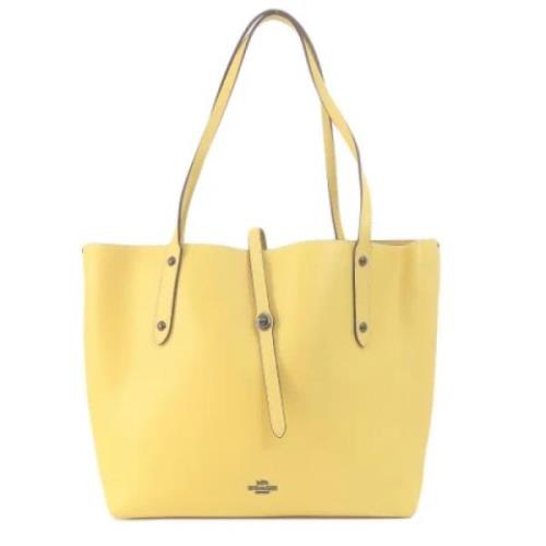 Pre-owned Leather totes Coach Pre-owned , Yellow , Dames