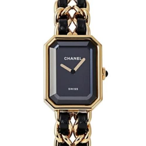 Pre-owned Stainless Steel watches Chanel Vintage , Black , Dames