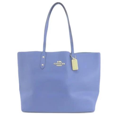 Pre-owned Leather totes Coach Pre-owned , Blue , Dames