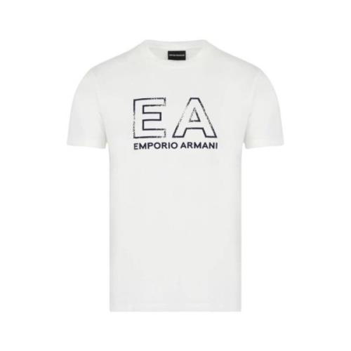 Korte Mouw T-Shirt Emporio Armani , White , Heren