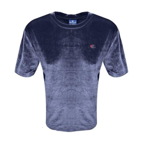 Korte Mouw T-shirt Champion , Blue , Dames