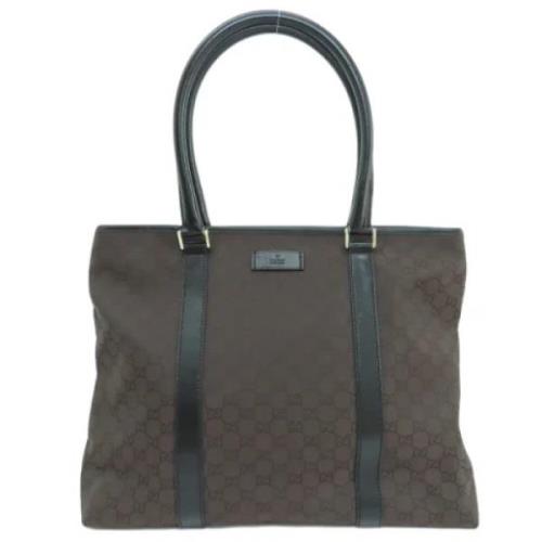 Pre-owned Canvas gucci-bags Gucci Vintage , Brown , Dames