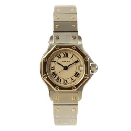 Pre-owned Stainless Steel watches Cartier Vintage , Yellow , Dames