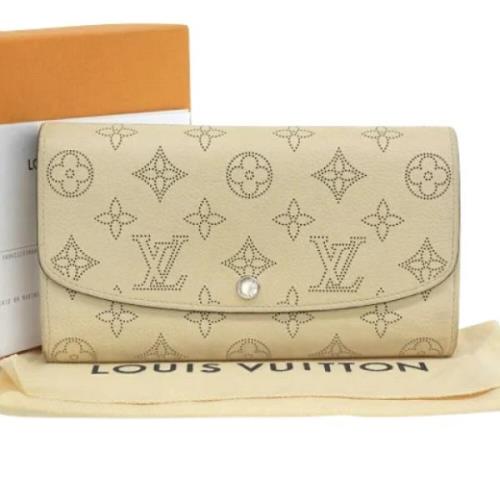 Pre-owned Canvas wallets Louis Vuitton Vintage , Beige , Dames