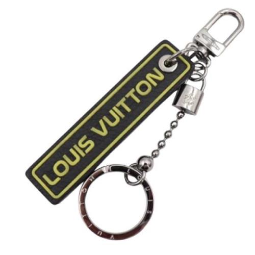 Pre-owned Leather key-holders Louis Vuitton Vintage , Black , Dames