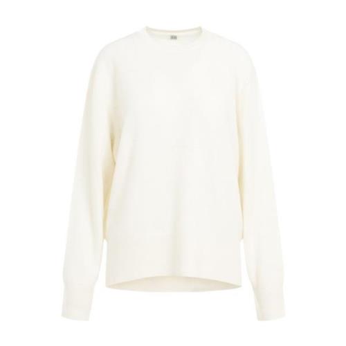 Cashmere Crewneck Sweater TotêMe , Beige , Dames