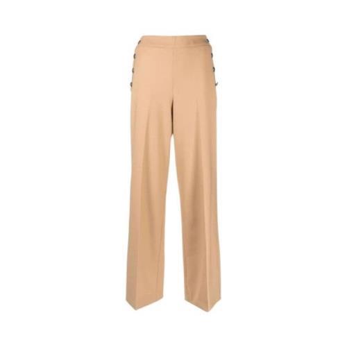 Stijlvolle Broeken voor Vrouwen Twinset , Beige , Dames