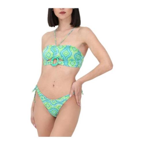 Bikini 2-Delig Set F**k , Green , Dames