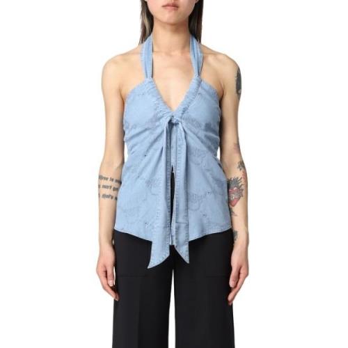 Sleeveless Tops Pinko , Blue , Dames