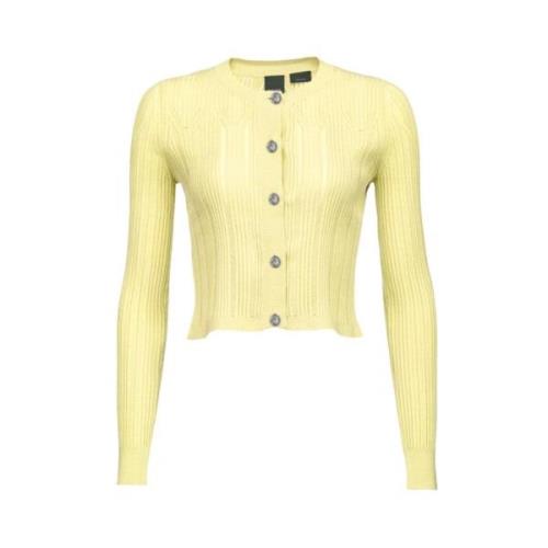 Stijlvolle Cardigan voor Vrouwen Pinko , Yellow , Dames