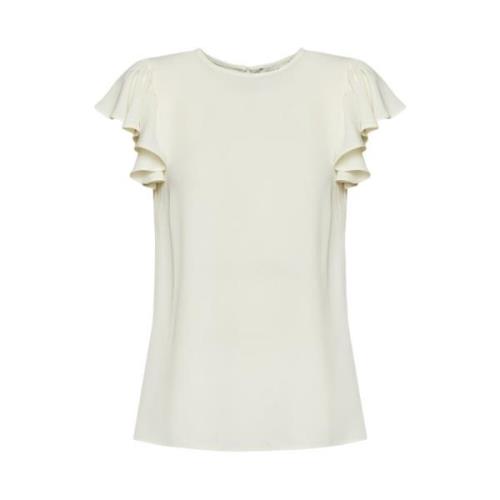 Mouwloze Blouse Trussardi , White , Dames