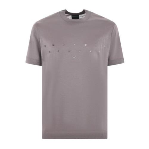 Korte Mouw T-shirt Emporio Armani , Beige , Heren