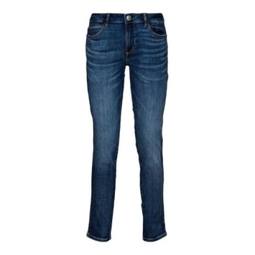 Klassieke Denim Jeans met 5 Zakken Guess , Blue , Dames