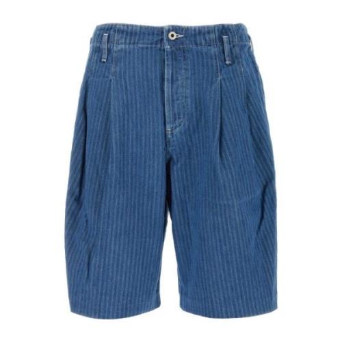 Geborduurde Bermuda Shorts Kenzo , Blue , Heren