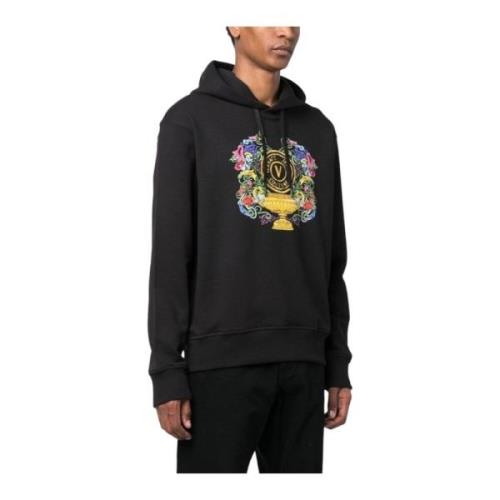 Hoodie Versace Jeans Couture , Black , Heren