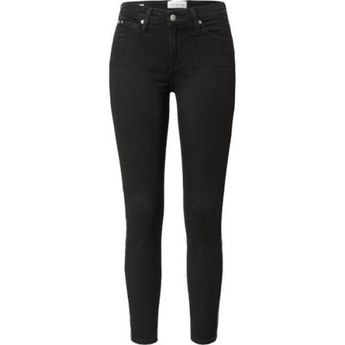 Slim Fit Denim Broek Calvin Klein Jeans , Black , Dames