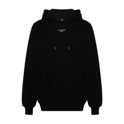 Zwarte hoodie met sloganprint Drole de Monsieur , Black , Heren