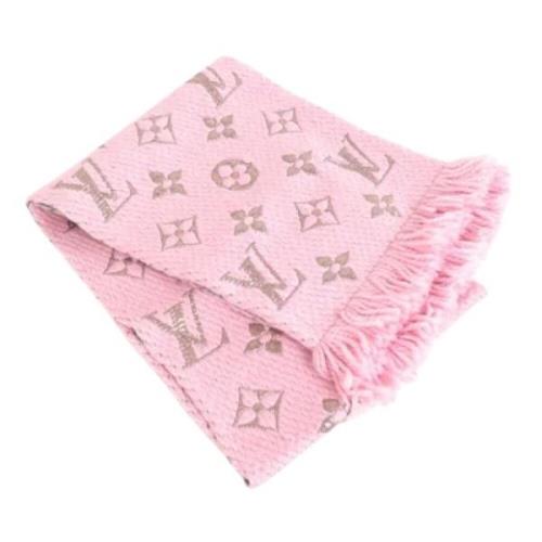 Pre-owned Wool scarves Louis Vuitton Vintage , Pink , Dames