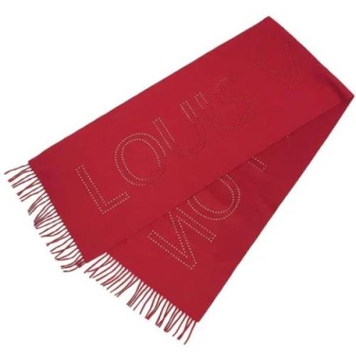 Pre-owned Cashmere scarves Louis Vuitton Vintage , Red , Dames