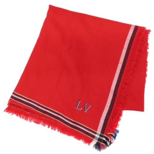 Pre-owned Wool scarves Louis Vuitton Vintage , Red , Dames