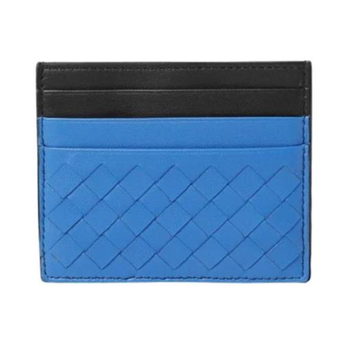 Pre-owned Leather wallets Bottega Veneta Vintage , Blue , Dames