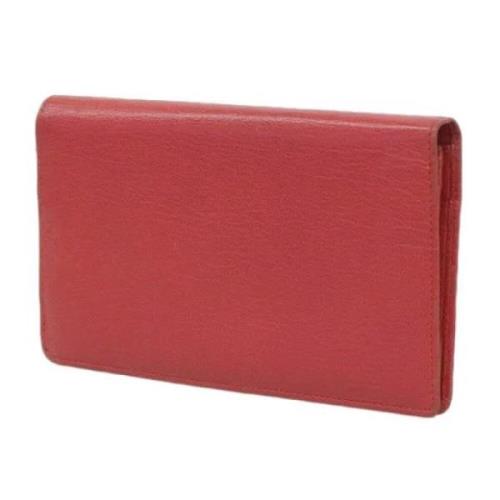 Pre-owned Leather wallets Chanel Vintage , Red , Dames