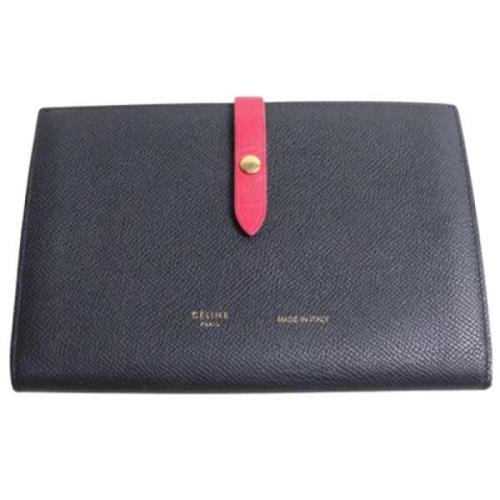 Pre-owned Leather wallets Celine Vintage , Black , Dames