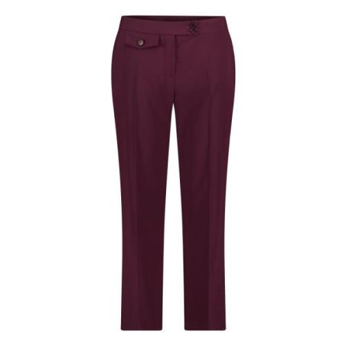 Klassieke zakelijke broek met vouw Betty Barclay , Purple , Dames