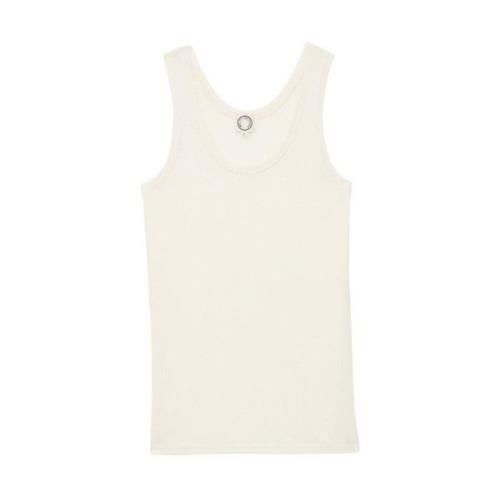 Amelie tanktop in ivoor jersey Ines De La Fressange Paris , White , Da...