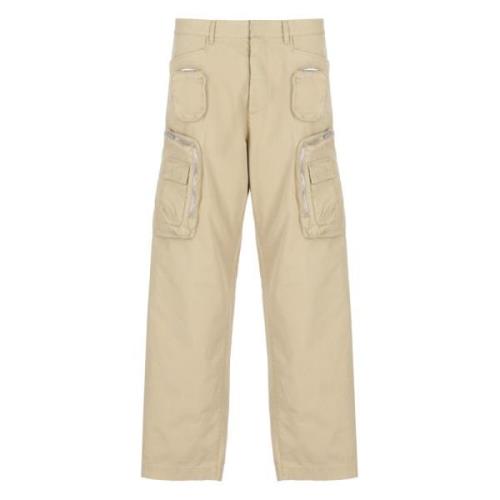 Beige Cargo Broek Dsquared2 , Beige , Heren