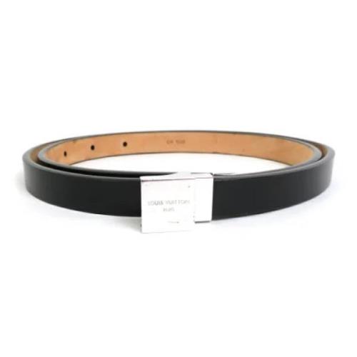 Pre-owned Silver belts Louis Vuitton Vintage , Black , Dames