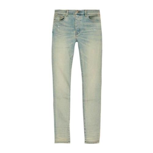 Blauwe Denim Jeans Amiri , Blue , Heren