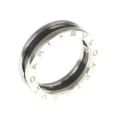 Pre-owned Metal rings Bvlgari Vintage , Gray , Dames