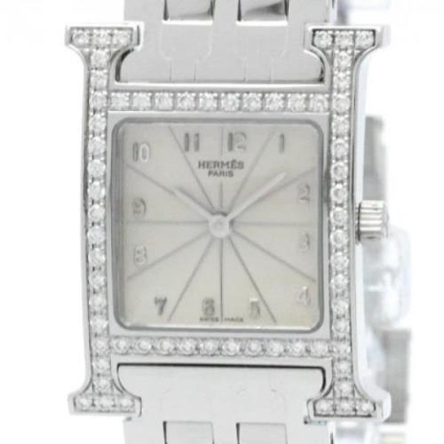 Pre-owned Stainless Steel watches Hermès Vintage , Gray , Dames