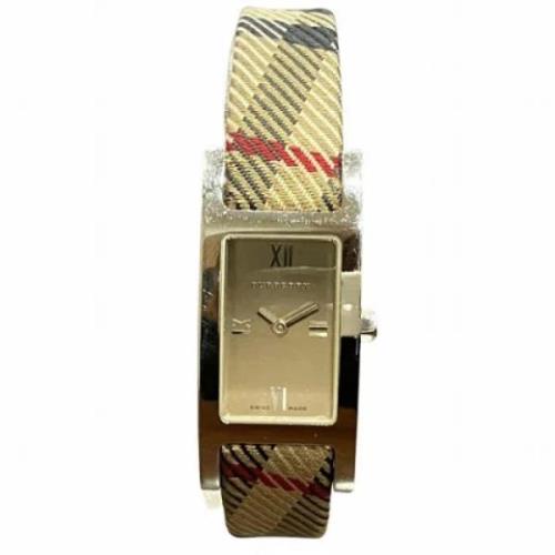 Pre-owned Stainless Steel watches Burberry Vintage , Yellow , Dames