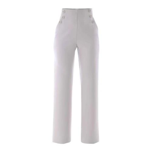 Klassieke Straight Broek Kocca , Beige , Dames