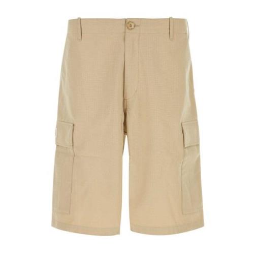 Stijlvolle Beige Bermuda Katoenen Shorts Kenzo , Beige , Heren