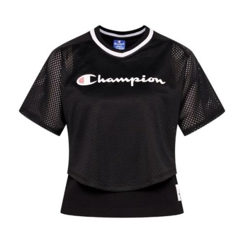 T-Shirts Champion , Black , Dames