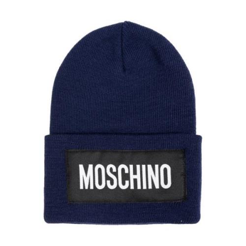 Pet met logo Moschino , Blue , Unisex