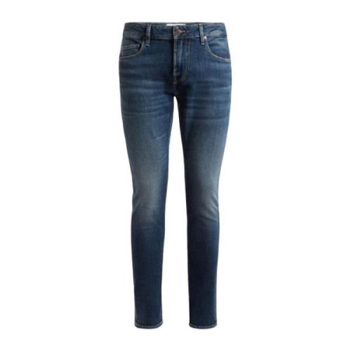 Klassieke Denim Jeans met 5 Zakken Guess , Blue , Heren