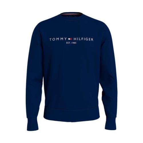 Crew Neck Sweatshirt Tommy Hilfiger , Blue , Heren