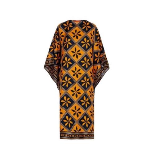 Geometrische Print Zijden Caftan Jurk Carolina Herrera , Multicolor , ...