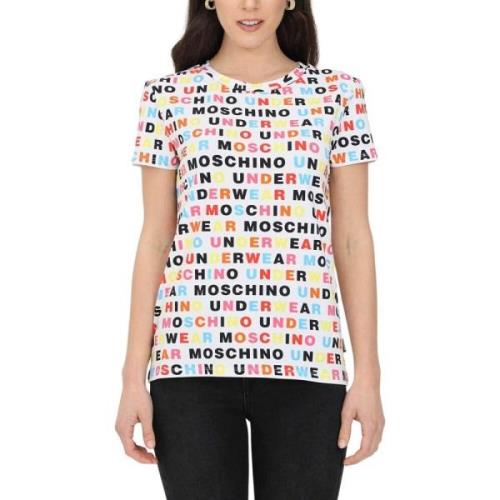 Korte Mouw T-shirt Moschino , Multicolor , Dames