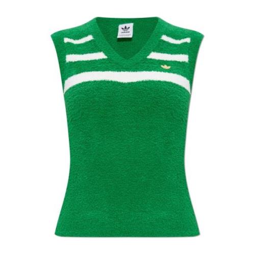 V-hals Vest Adidas Originals , Green , Dames